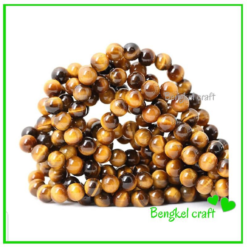 Grosir Jual batu alam Tiger eye 6mm 8mm 10mm