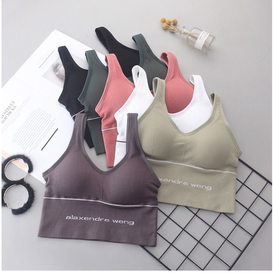 SPORT BRA GYM BRA OLAHRAGA PUSH UP WANITA TANPA KAWAT SEXY IMPORT