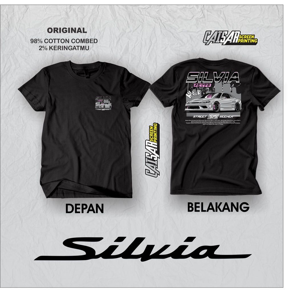 Kaos Mobil Nissan Silvia JDM Legend Kaos JDM kaos Mobil Kaos Mobil balap