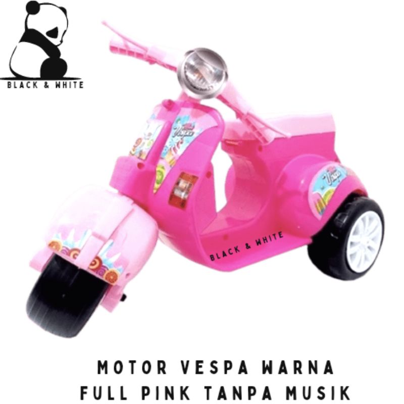 Mainan Motor Vespa Anak Motor Vespa Mini Dorong Motor Motoran Sepeda Roda 3 Tiga Skuter Anak