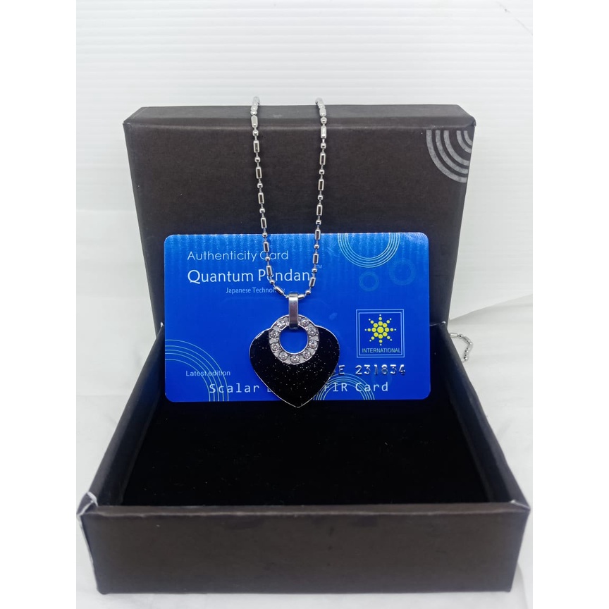 Kalung Quantum Science Energy Pendant Necklace / Kalung Liontin Terapi Kesehatan Magnetic Pendant / Kalung Bio Glass Energi / Kalung Therapy Kesehatan Bio Glass