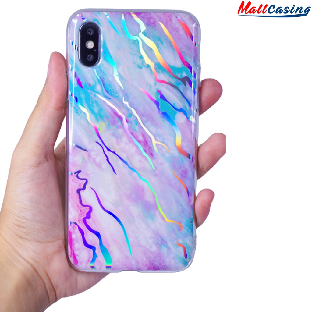 MallCasing - Oppo A9 2020 | F9 | A12/ A11K/ A5S/ A7 Soft Case IMD Gradient Marble