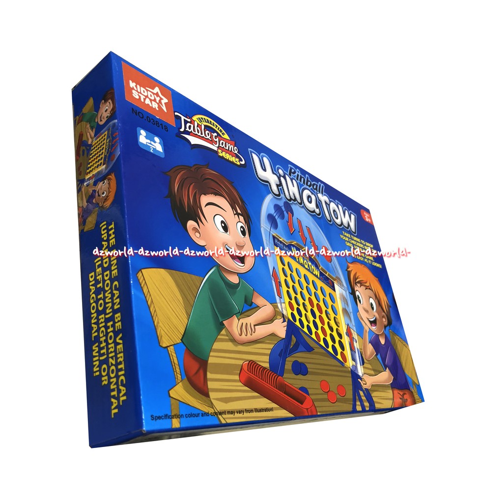 Kiddy Star Pin Ball 4 In Row Table Game Permainan Meja PinBall