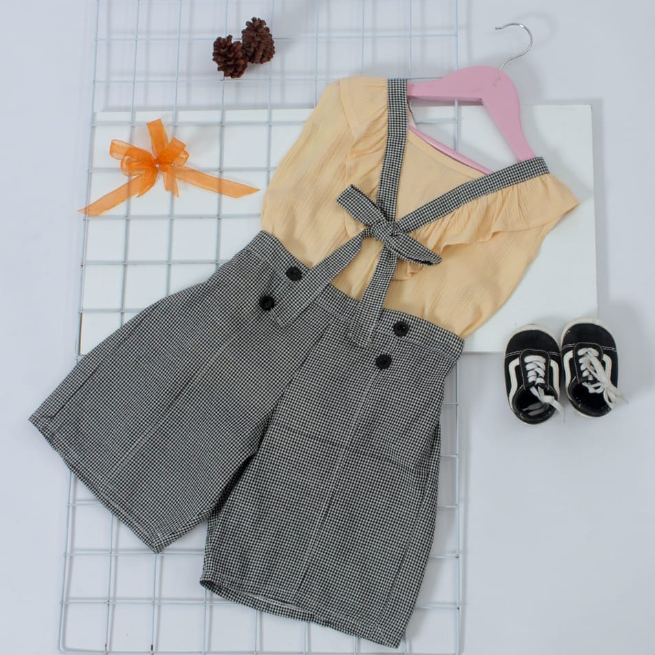 KALILA - TANISHA Setelan Baju Anak Perempuan Umur 3 - 7 Tahun / Bahan Cringkle