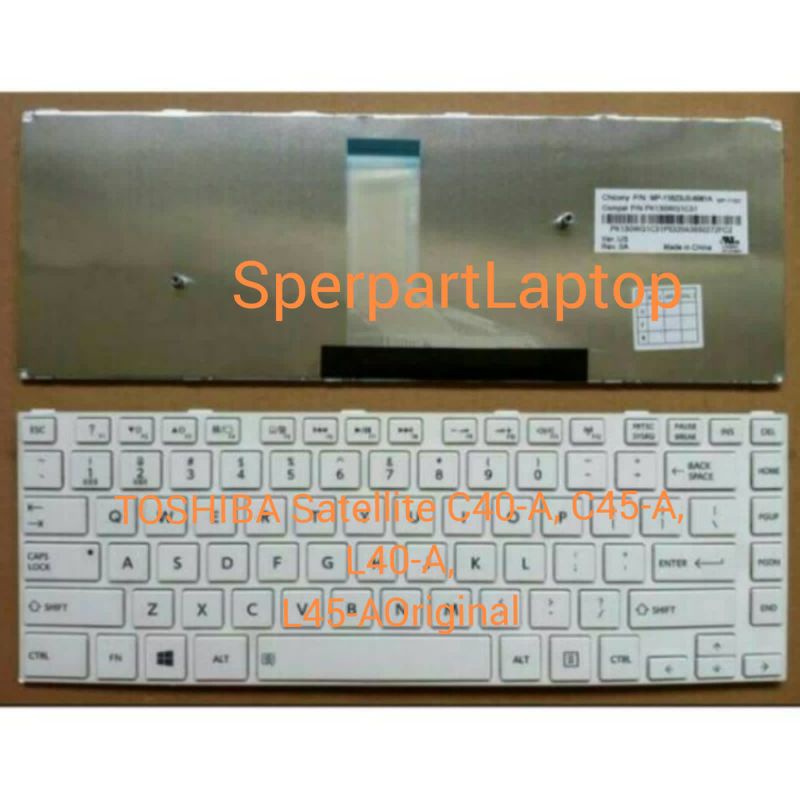 Tastiera US Nera Per Toshiba Satellite C40-A C45-A – Sostitutiva, Nuova