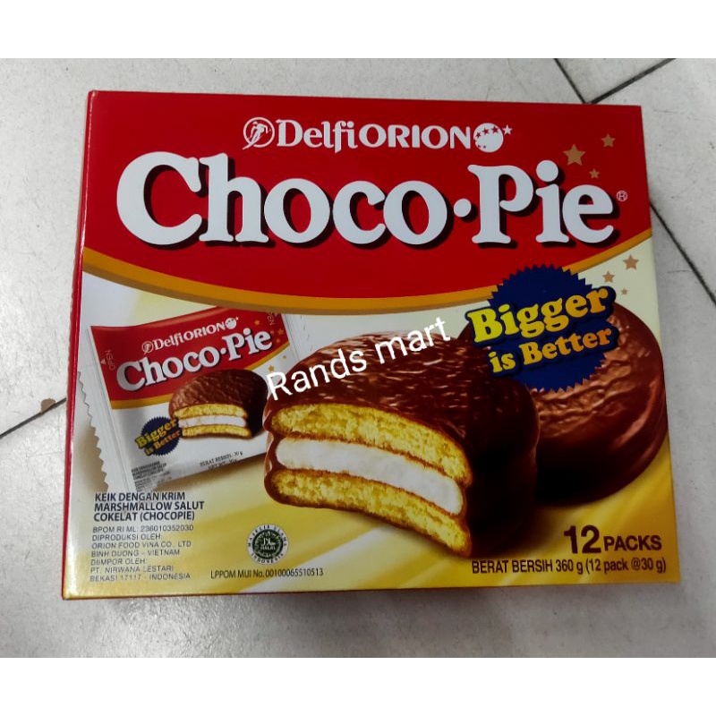 

Delfi Orion choco pie isi 12pc