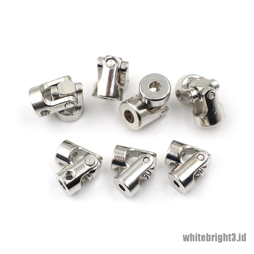 (white3) Sambungan Gimbal Coupling Universal Bahan Metal Untuk RC Kapal