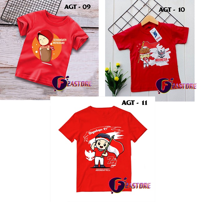 Kaos Baju 17 Agustus 2022 Anak-Anak Indonesia Semangat pulih Bersama - 45 F2Astore