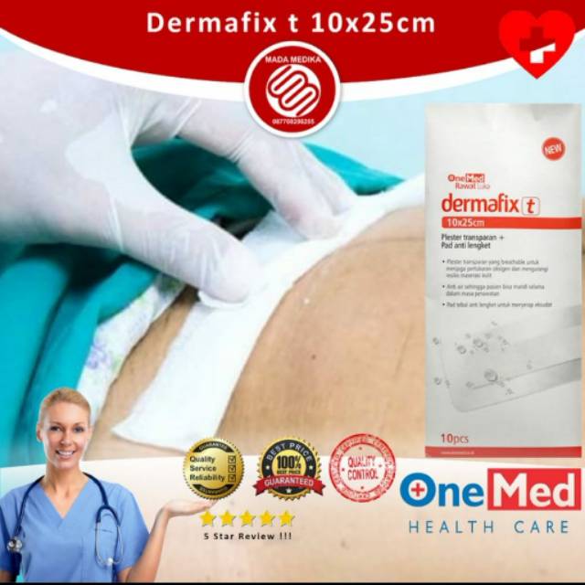 Dermafix 10x25cm onemed plester luka operasi harga satuan