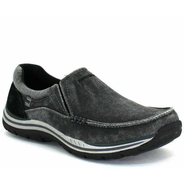 Sepatu Pria SKECHERS ECPECTED AVILLO Black. ORIGINAL 64109BLK [46]