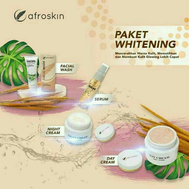 Afroskin original 100%/skincare bpom/skincare aman Bumil & Busui/Paket Whitening