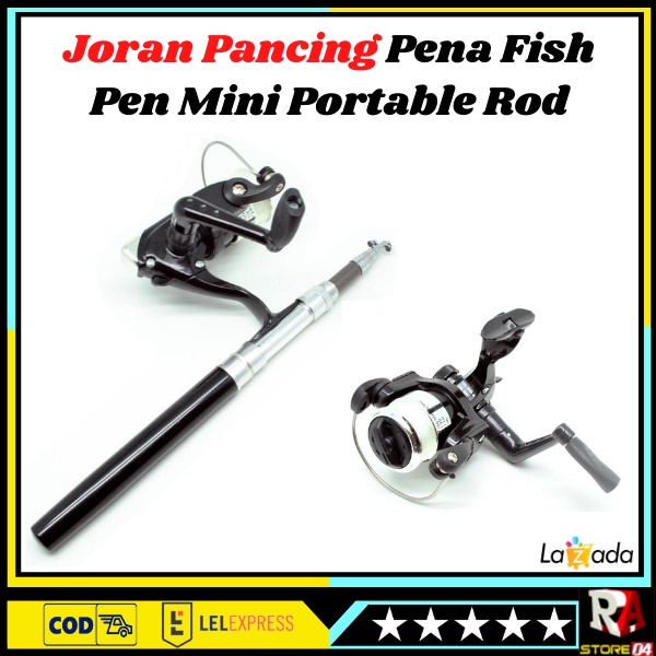 Joran Mini Portable Extreme Pen Fishing Rod Length Pancing Pena Pulpen - Alat Pancingan Joran Kail B