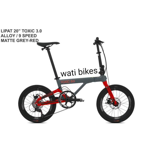 Sepeda lipat 20 TOXIC 3.0 PREMIUM TRIFOLD