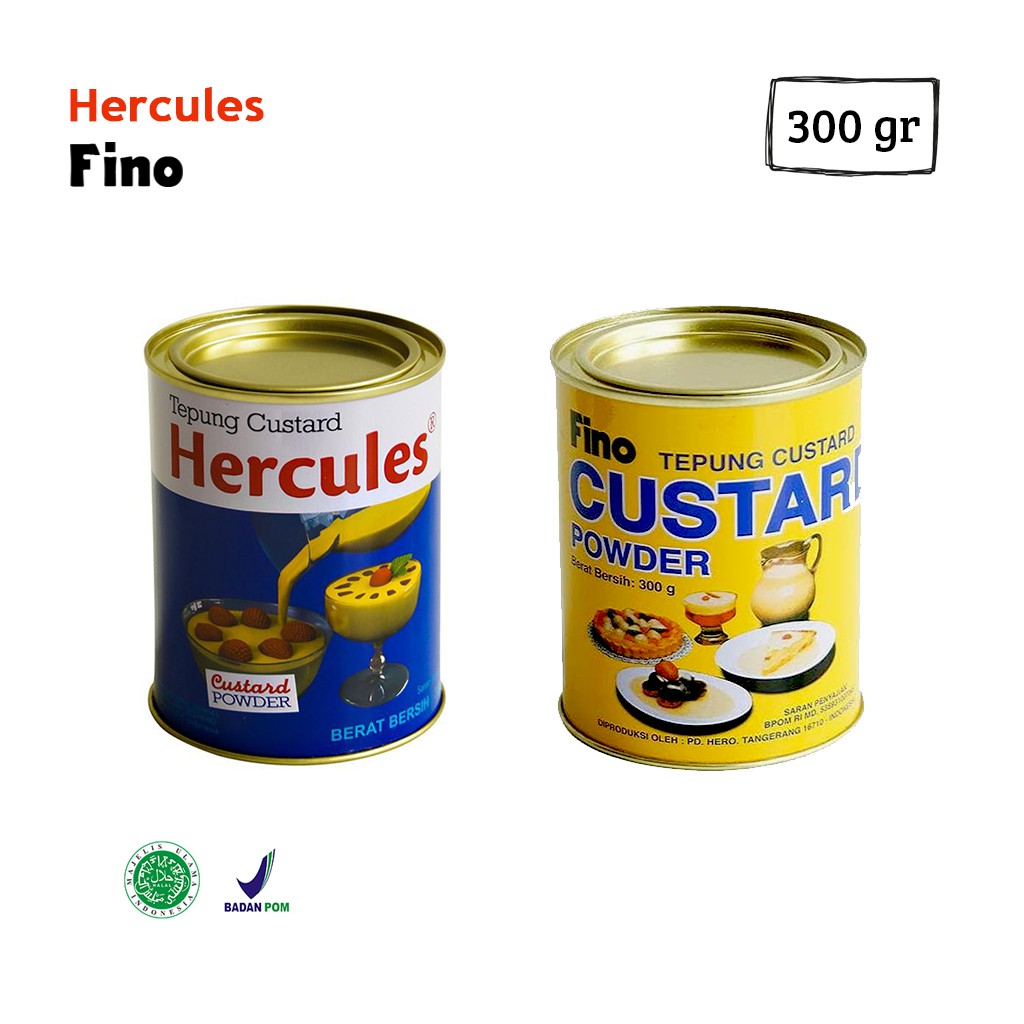 Jual Hercules Fino Custard Powder Tepung Custard 300 Gr Shopee Indonesia 2252