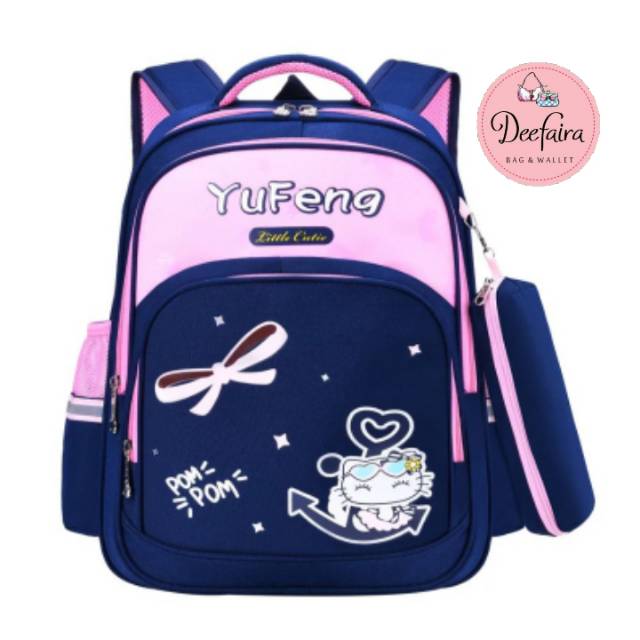 Tas Sekolah Wanita Tas Ransel Anak Perempuan Bonus Pouch Pensil