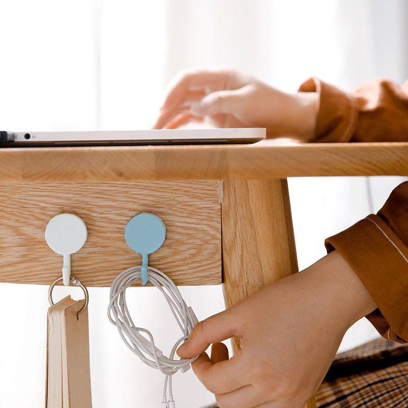 Gantungan HOOK Baju MACARON Bulat Tempel Dinding / Wall Hook Stiker Dinding Kail Tempel Kuat Multifungsi Serbaguna