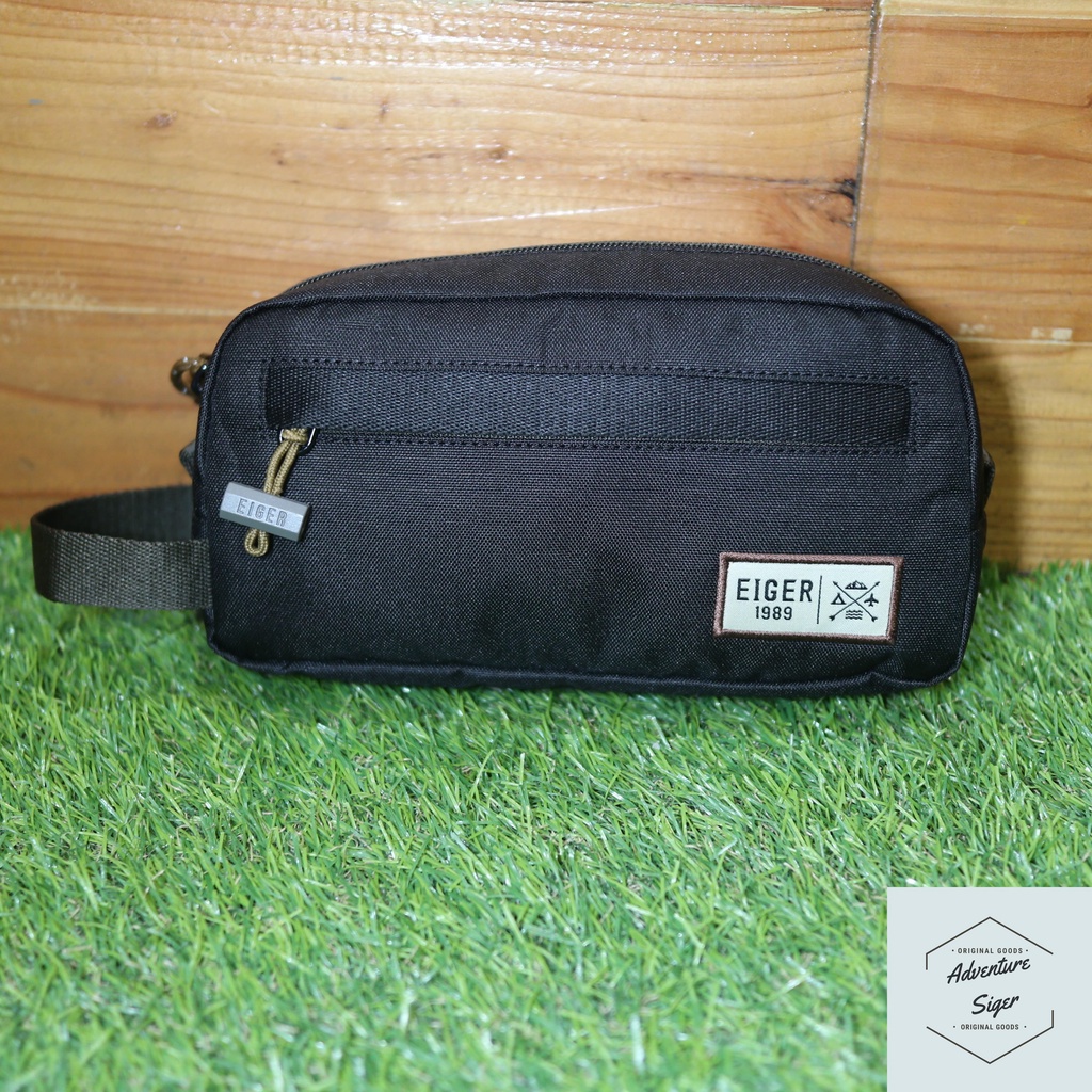 EIGER1989 HAND BAG DOPP KIT BLACK/NAVY 5051 - ORIGINAL