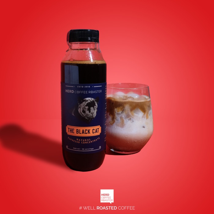 

(BISA COD) The Black Cat Espresso Concentrate 500ml for 10 serving (GOJEK/GRAB) - Normal