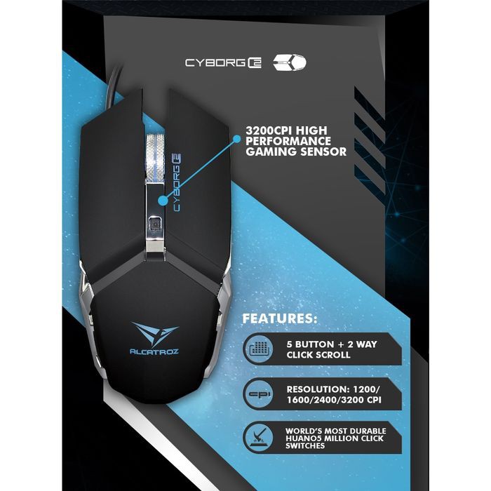 Mouse Gaming Alcatroz X-craft Cyborg