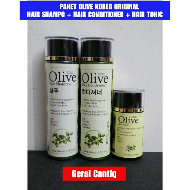 PAKET OLIVE HAIR TREATMENT - OLIVE SHAMPOO + CONDITIONER + TONIC BPOM