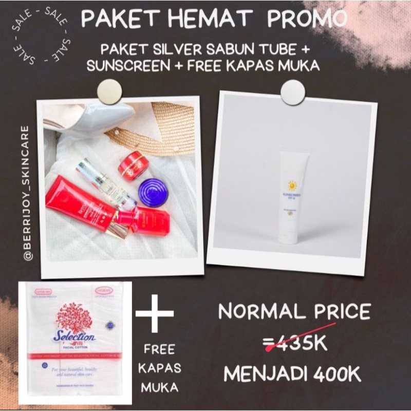 Paket Promo Hemat (sabun tube + sunscreen)