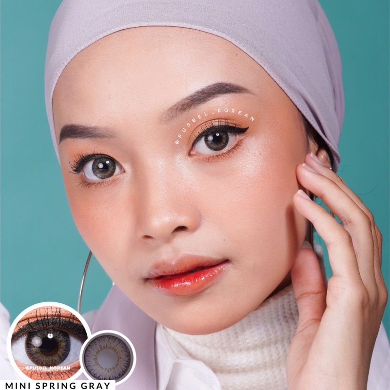 softlens mini spring gray pusbel  korean original korea