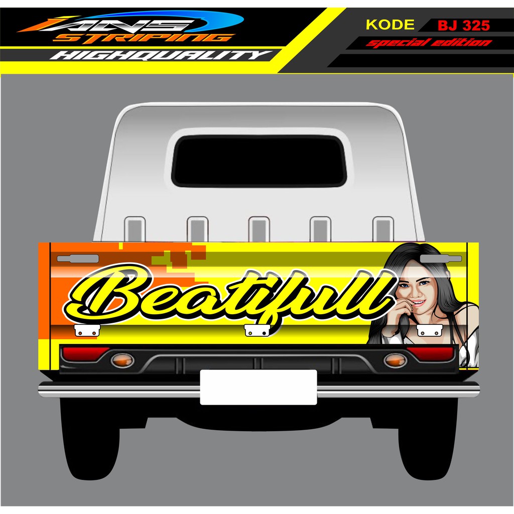 STICKER GRANMAX PICK UP / STIKER BAK BELAKANG MOBIL GRANMAX / DECAL STICKER GRANMAX