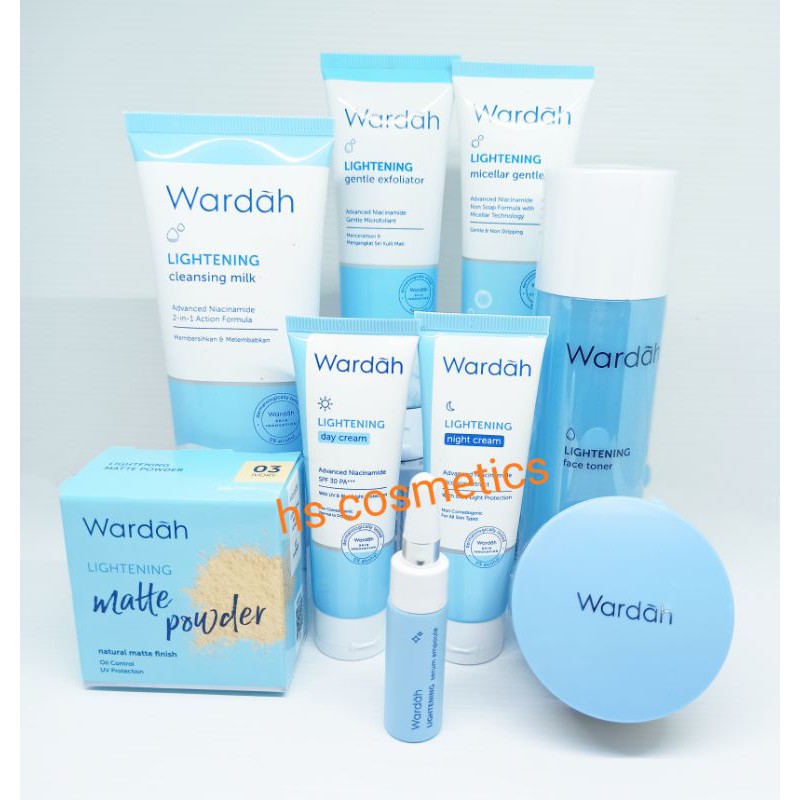 Wardah Lightening Skincare Series Paket 8 in 1