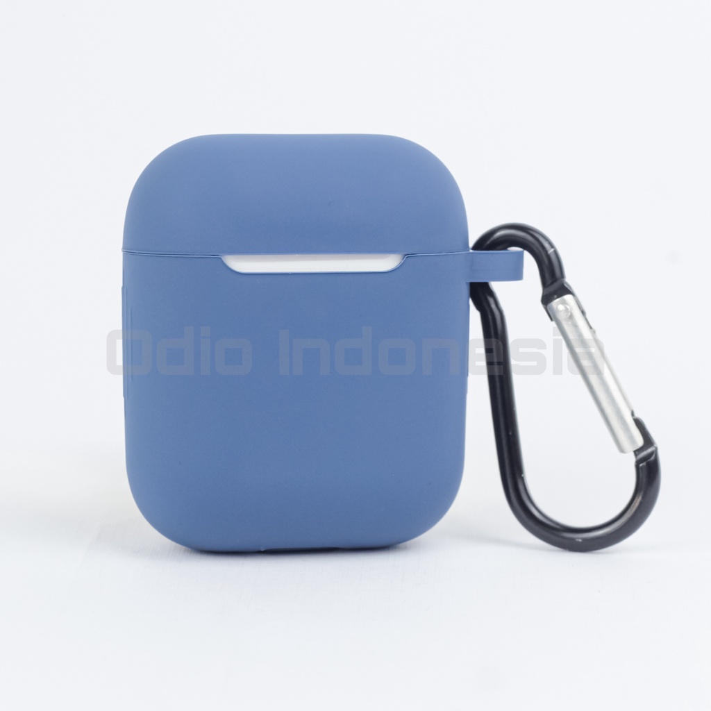 Silicon / Case  Airpods Gen 2  (Premium Silicone Case + Free Hook) By ODIO Indonesia.-1