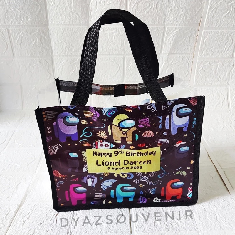 

PROMO tas ultah among us tas game tas karakter tas souvernir printing semaumu