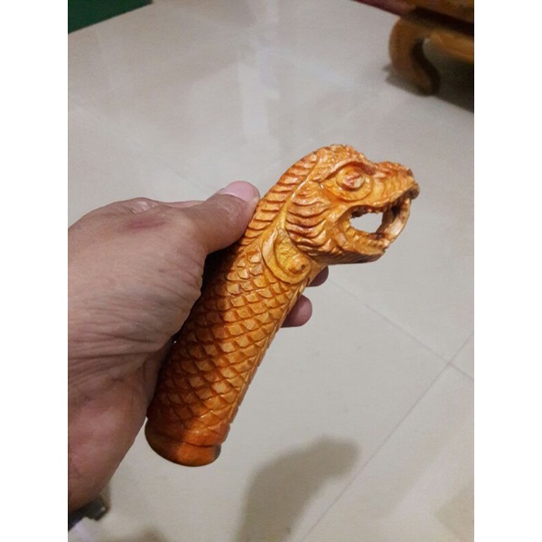 deder  gagang  ukir naga kayu agathis kayu naga merah