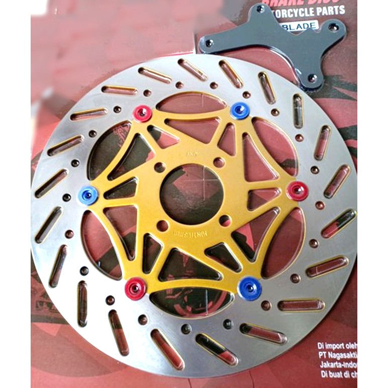 PIRINGAN BESAR 300mm DEPAN REVO FIT-BLADE-SUPRA 125 F1 NEW CAKRAM BESAR PLUS BREKET BLADE REVO FIT REVO ABSOLUTE