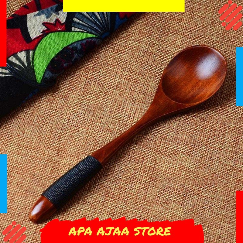 Hot Promo ! Novelty Sendok Makan Centong Sayur Bahan Kayu Wooden Spoon - RR-20