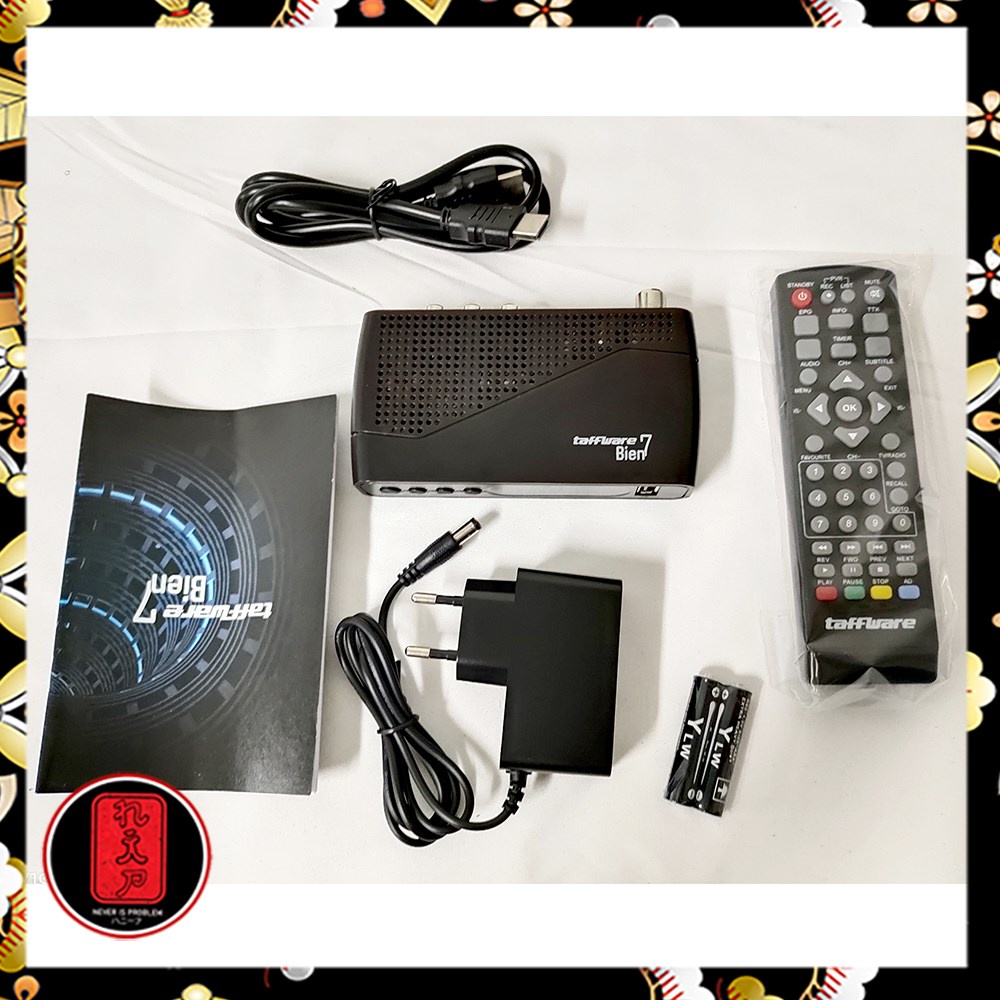 Taffware Bien7 Digital Satellite TV Box Receiver 1080P DVB-T2 - GX6701 - Black