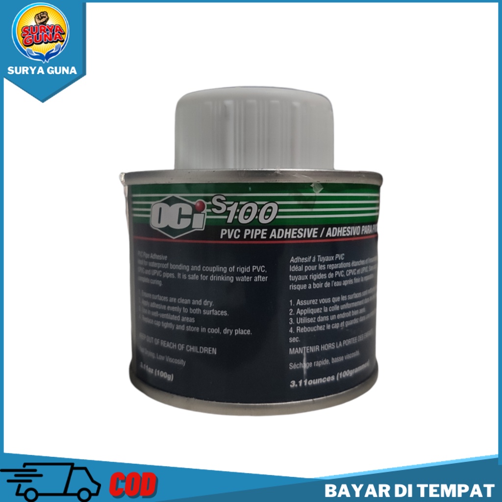 Jual Perekat Pipa Lem Pipa Pvc OCI S100 100g