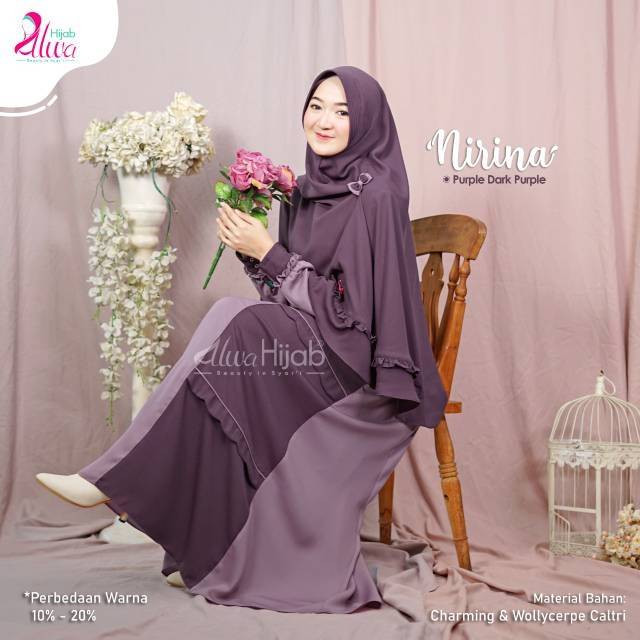 GAMIS NIRINA SET KHIMAR || ALWA HIJAB