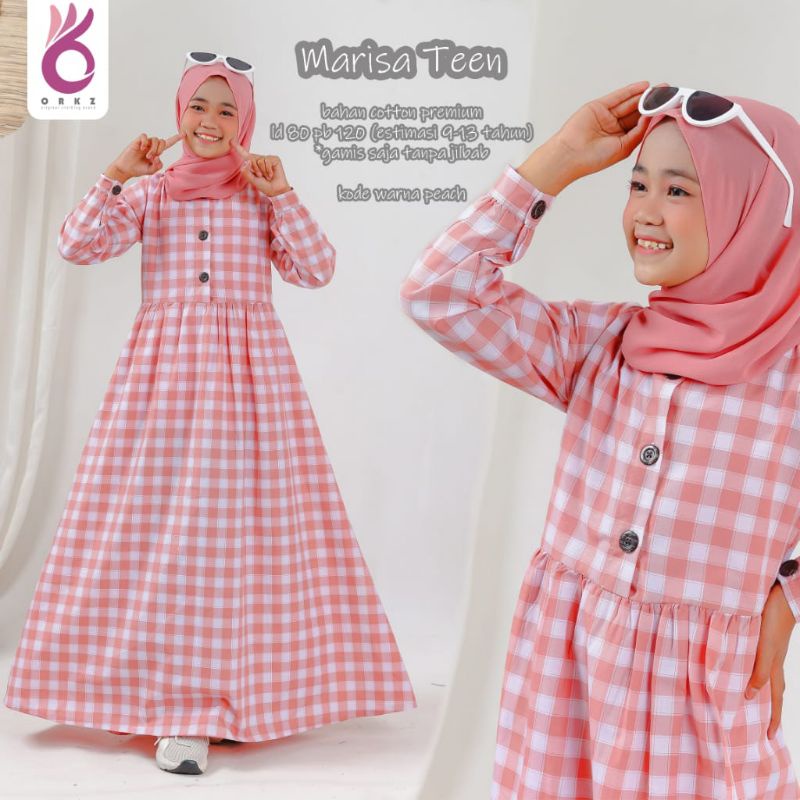 drees anak ,gamis anak bahan cotton premium usia 9-13 tahun tanpa hijab