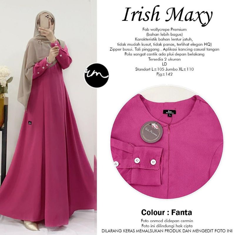 Irish Maxy Dress Gamis Ori Ratu