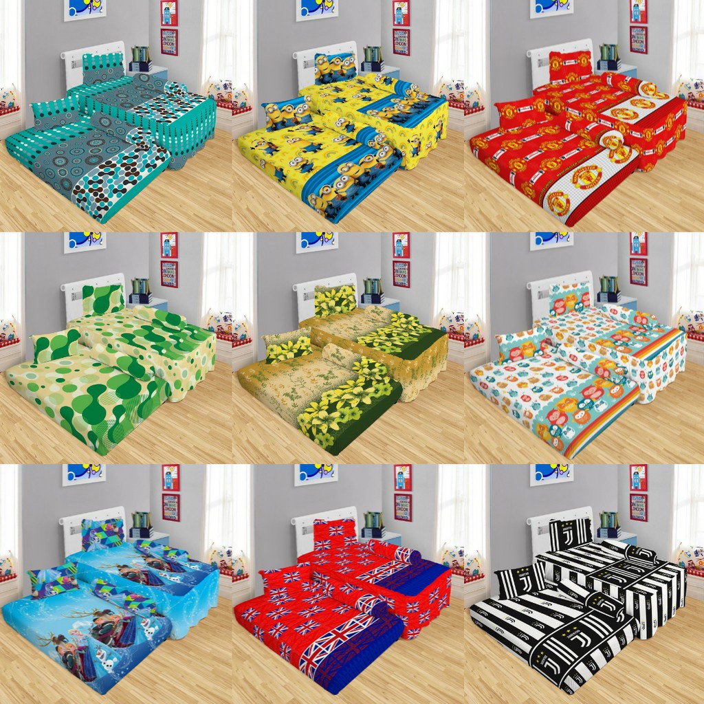Sprei Lady Rose Sorong 2 in 1 120x200 No 3 Single Duo - Motif dewasa kembang bunga karakter Anak Min