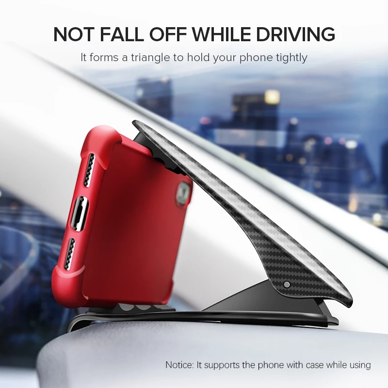 UGREEN Car Phone Mount HUD Design Dashboard Edge Car Phone Mount Holder Cardle for Safe Driving fit