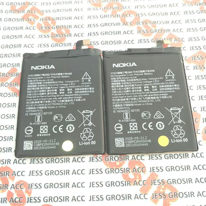 Baterai Battery Original 100% Cabutan NOKIA 2 Android , HE338 , HE-338