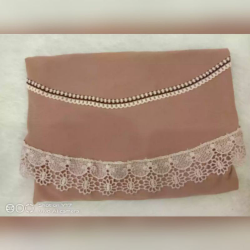 Hijab / Jilbab / Kerudung / Bergo / Khimar Instan Jersey Serut Renda List / Renda Serut Renda List Model Bergo Terbaru Termurah,Terjangkau dan Terlaris 2021/ Kerudung Wanita/ Muslimah Hijab-Millo