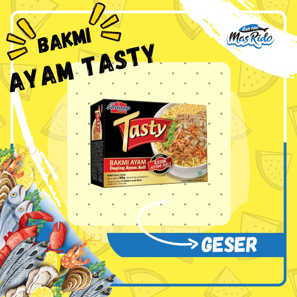 

Mie Instan Bakmi Daging Ayam Asli Tasty Sedaap Praktis Harga Termurah