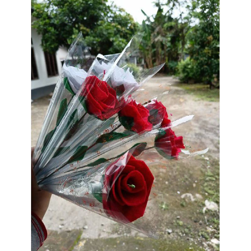 Bunga Flanel 1 tangkai