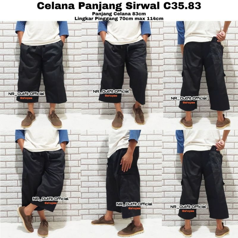 Celana Sirwal Jumbo Chinos Dewasa Pangsi Sontog Pinggang Karet Borju Big Size NR_Outfit Official COD