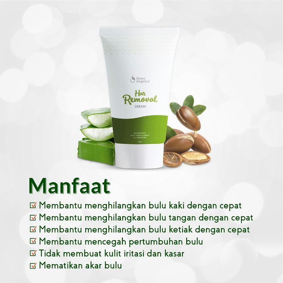 GREEN ANGELICA HAIR REMOVAL PERONTOK BULU ORIGINAL