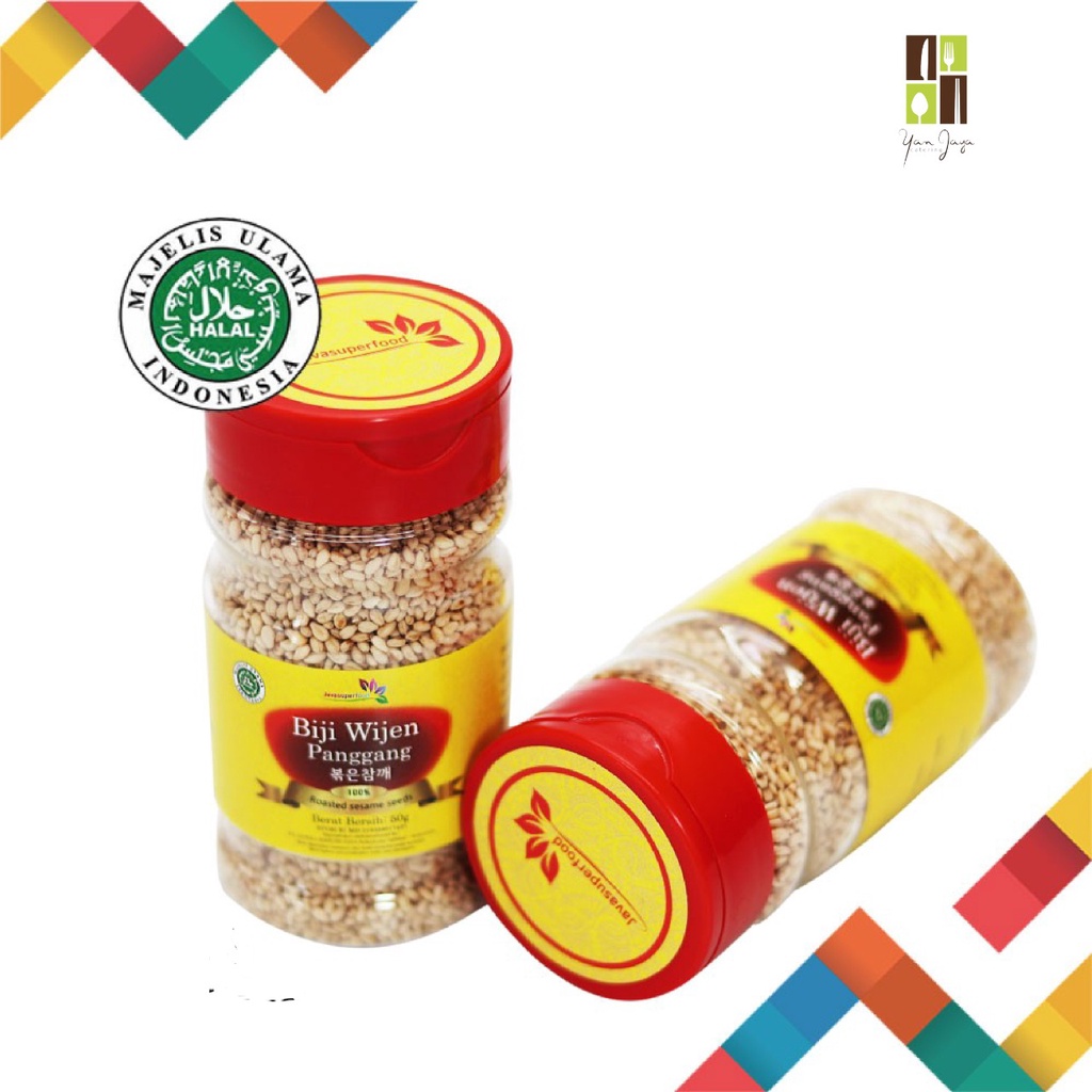 BIJI WIJEN PANGGANG SESAME SEEDS ROASTED 50 GRAM