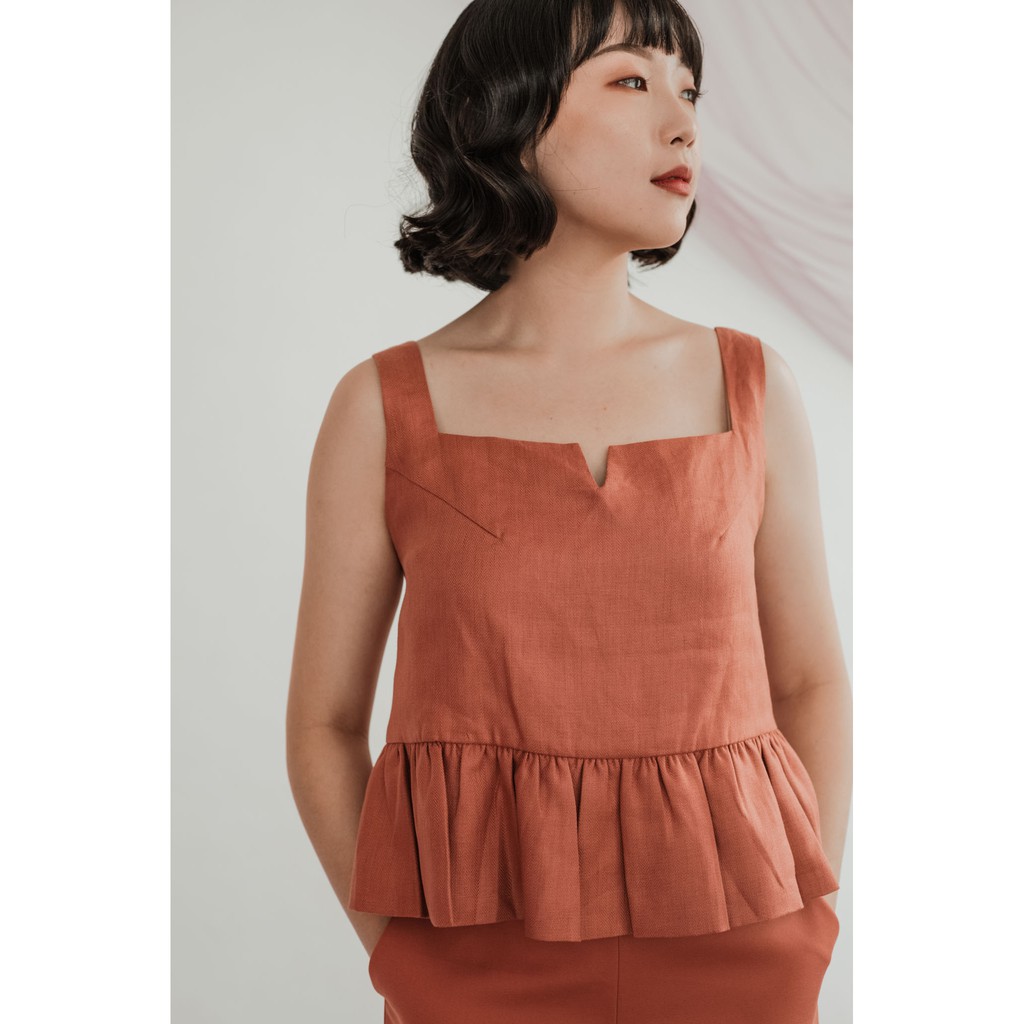 LE BIJOU - BRIELLE TOP IN CORAL