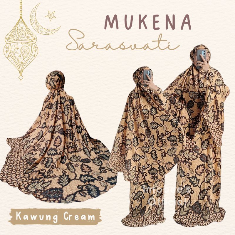 MUKENA SARASVATI // MUKENA BATIK KAWUNG // MUKENA KATUN RAYON