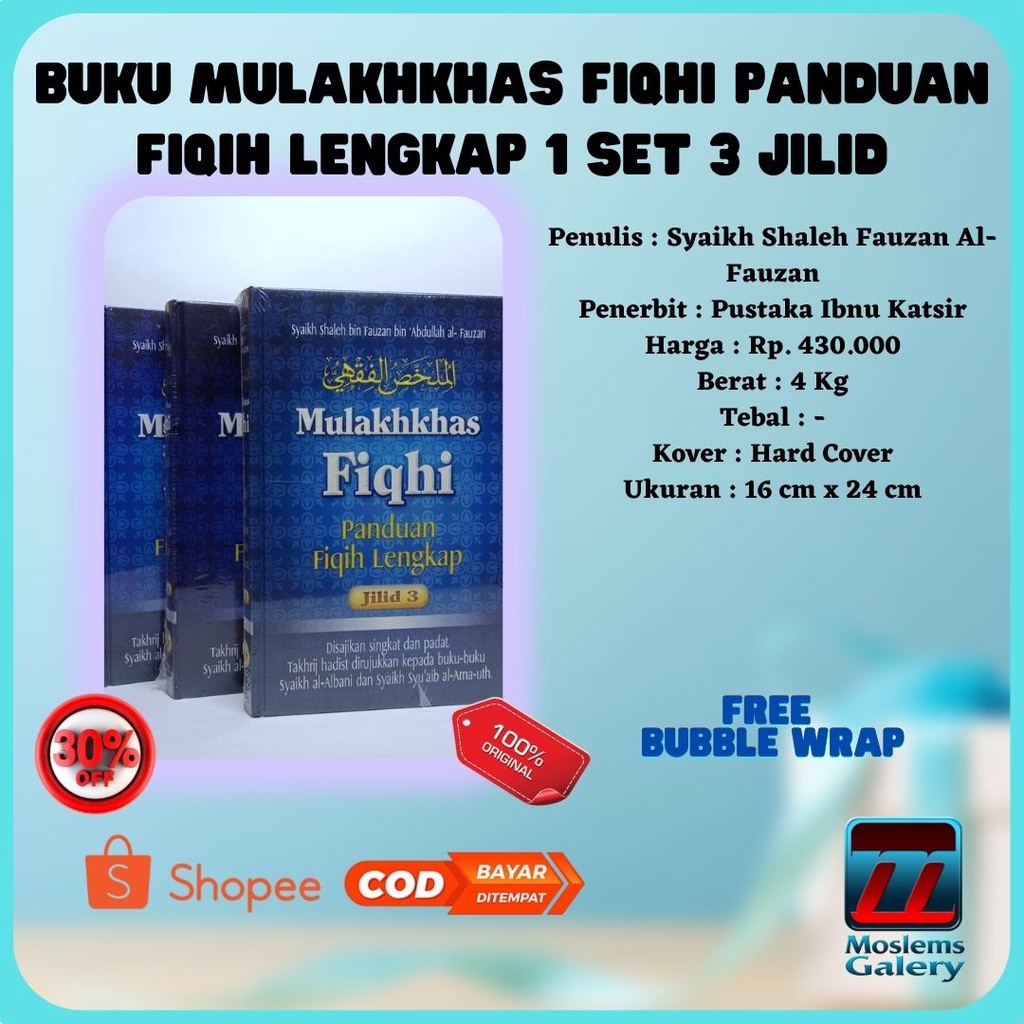 Buku Mulakhkhas Fiqhi Panduan Fiqih Lengkap 1 Set 3 Jilid